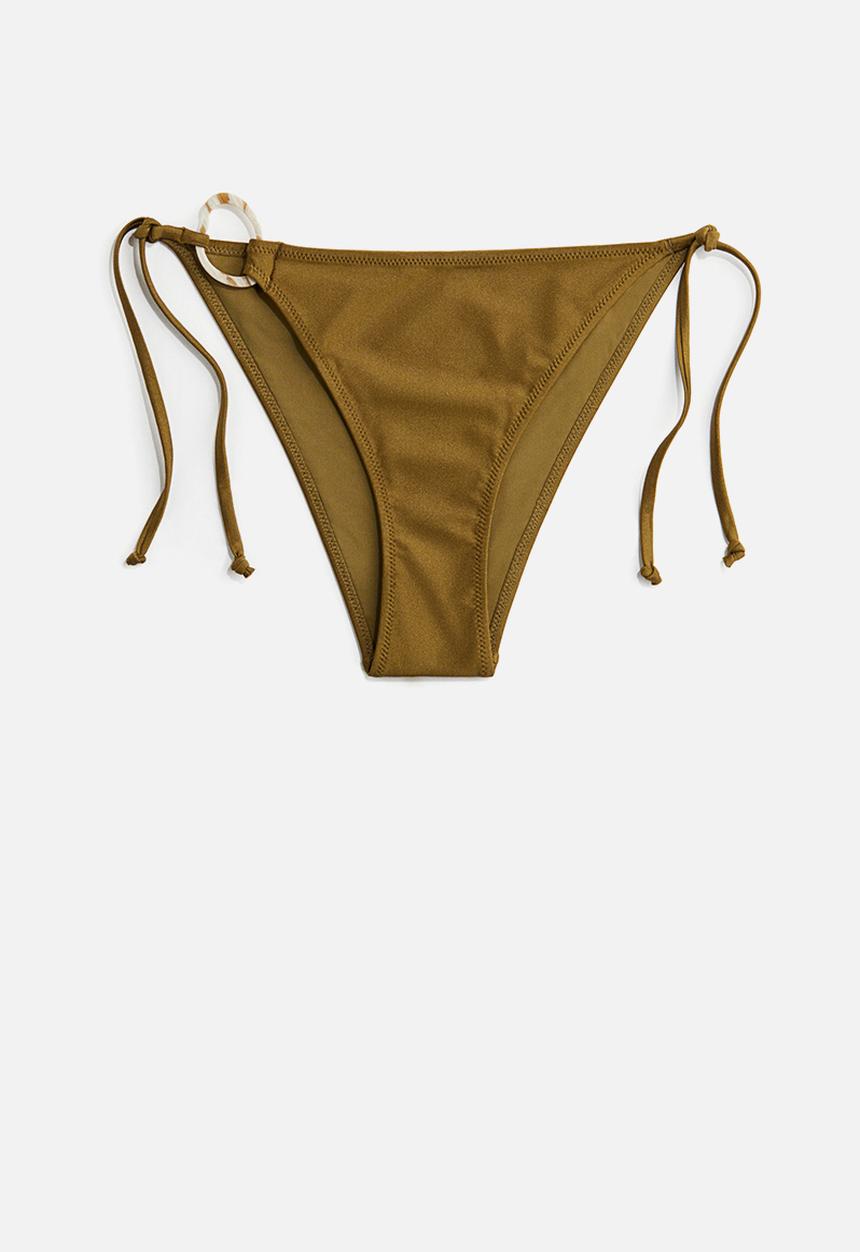 H&M - Tie tanga bikini bottoms - khaki green