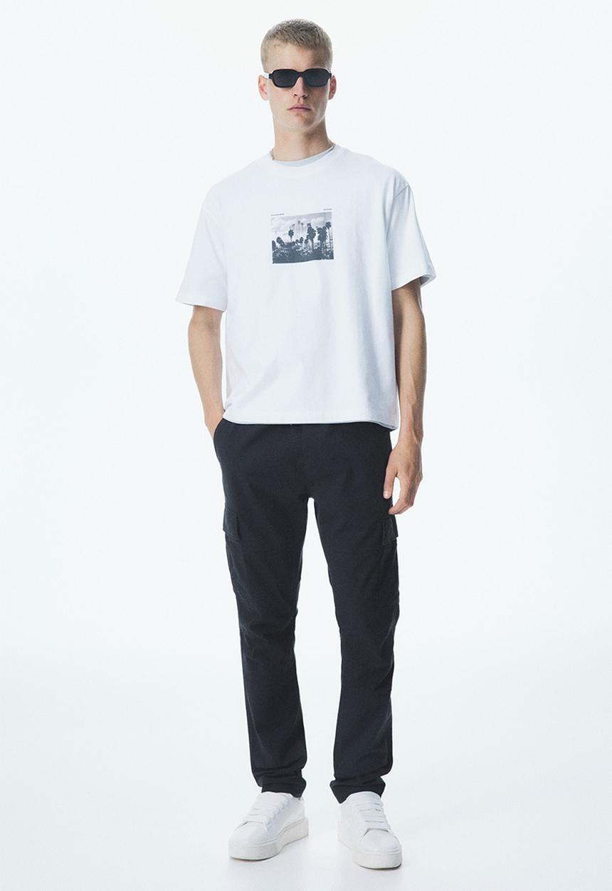 H&M - Slim fit cargo trousers - dark grey
