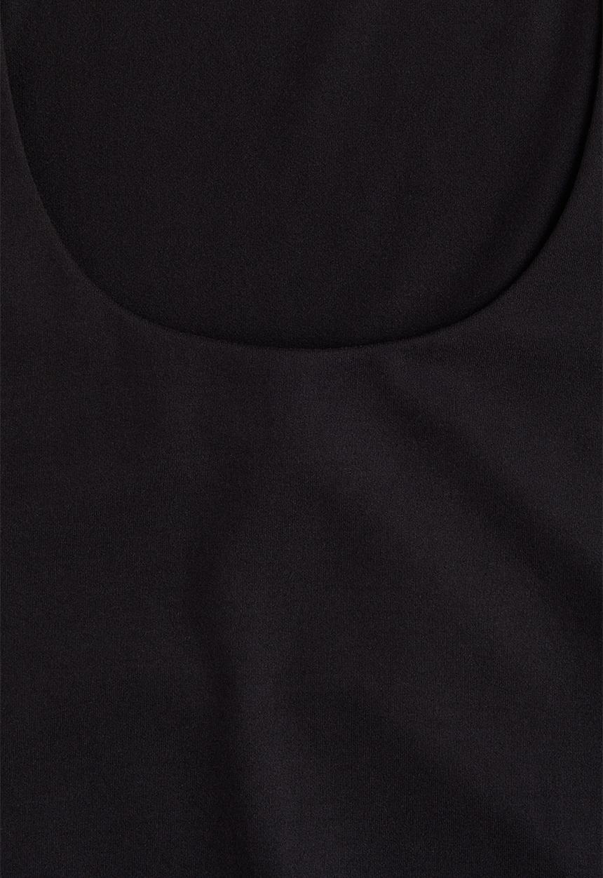 H&M - Square-neck top - black
