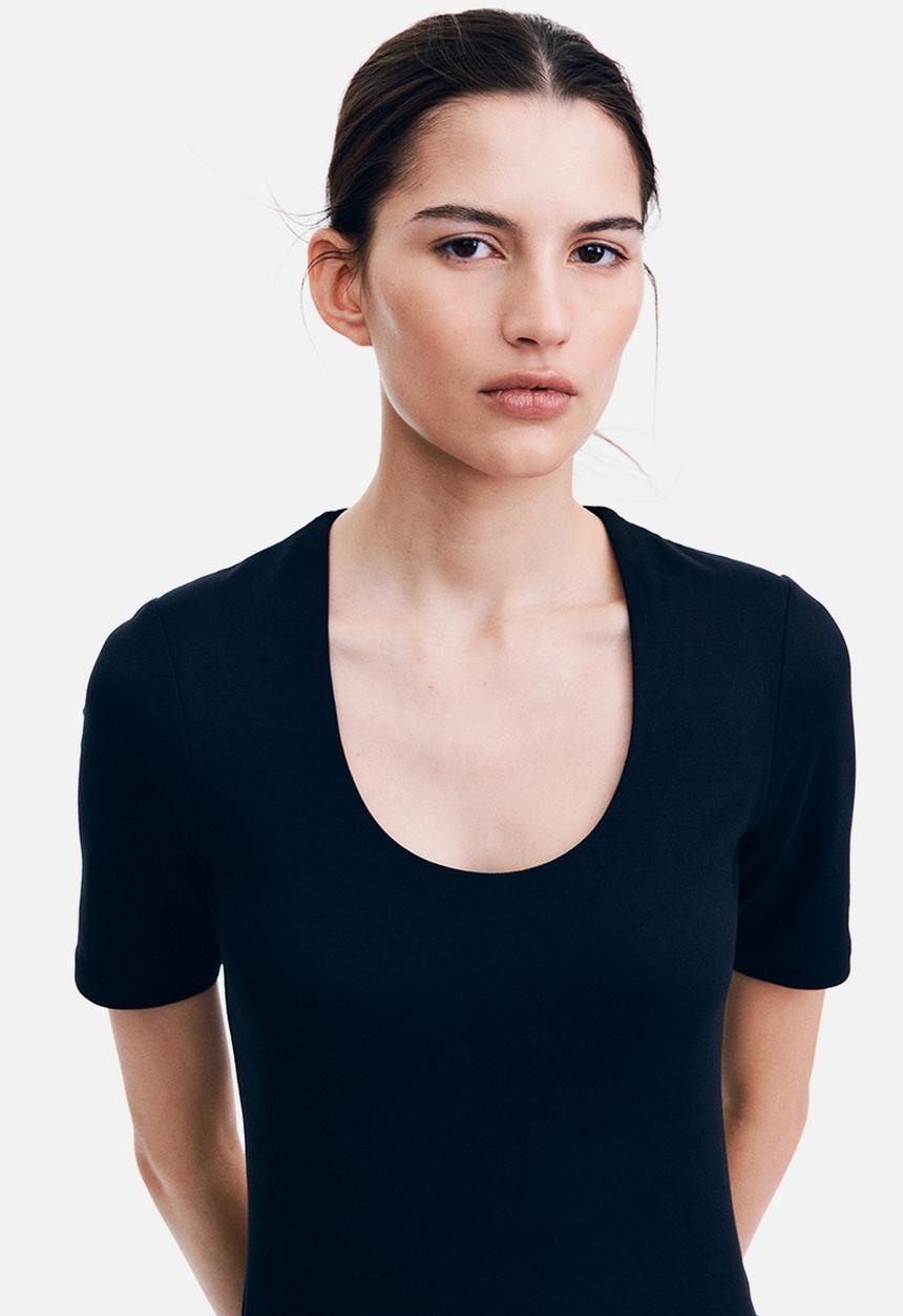 H&M - Square-neck top - black