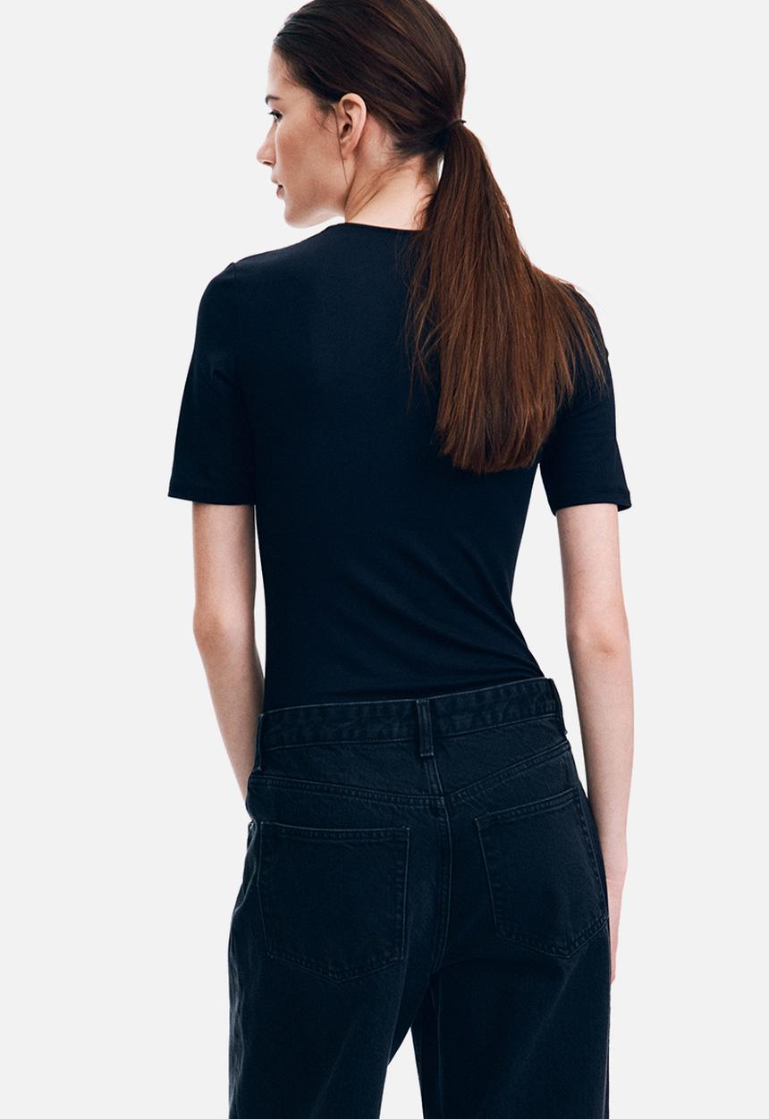 H&M - Square-neck top - black