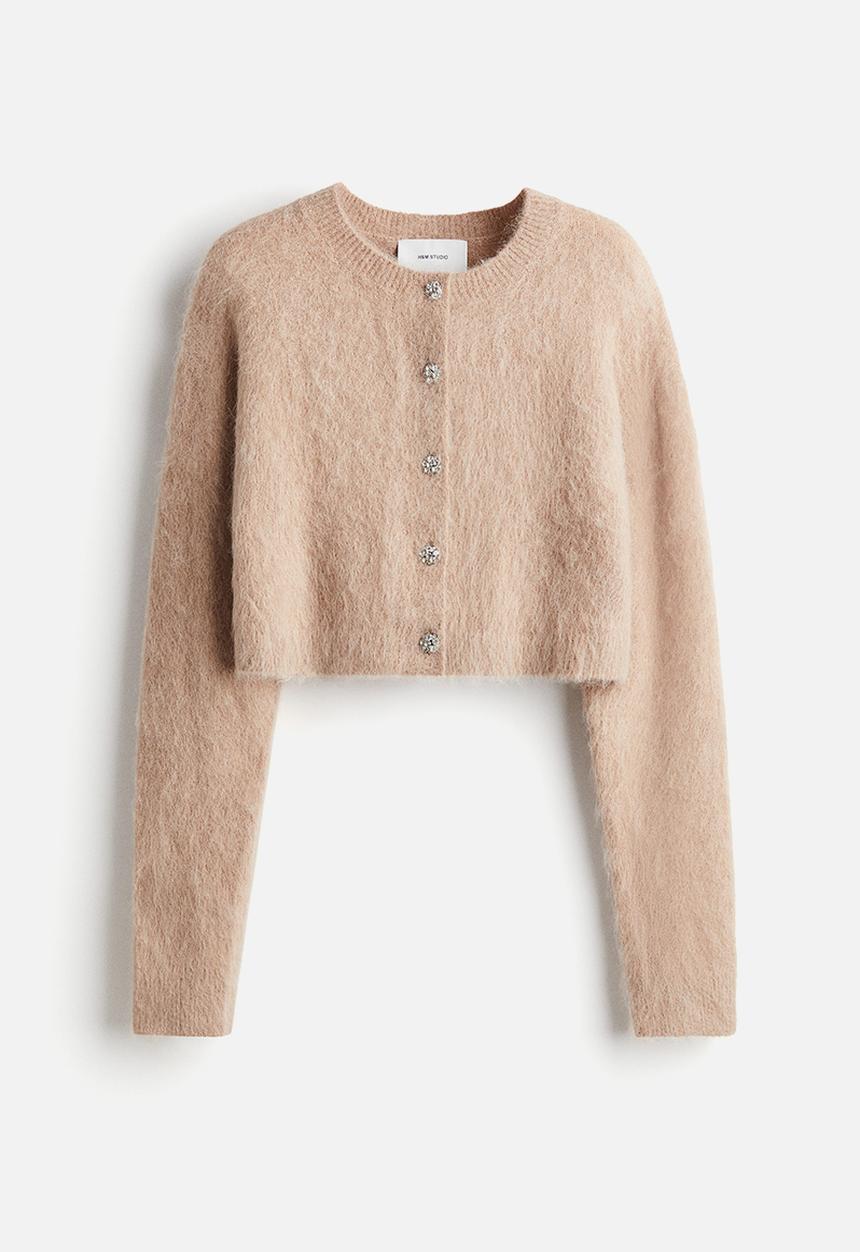 H&M - H&M Studio: Alpaca-blend cardigan - beige
