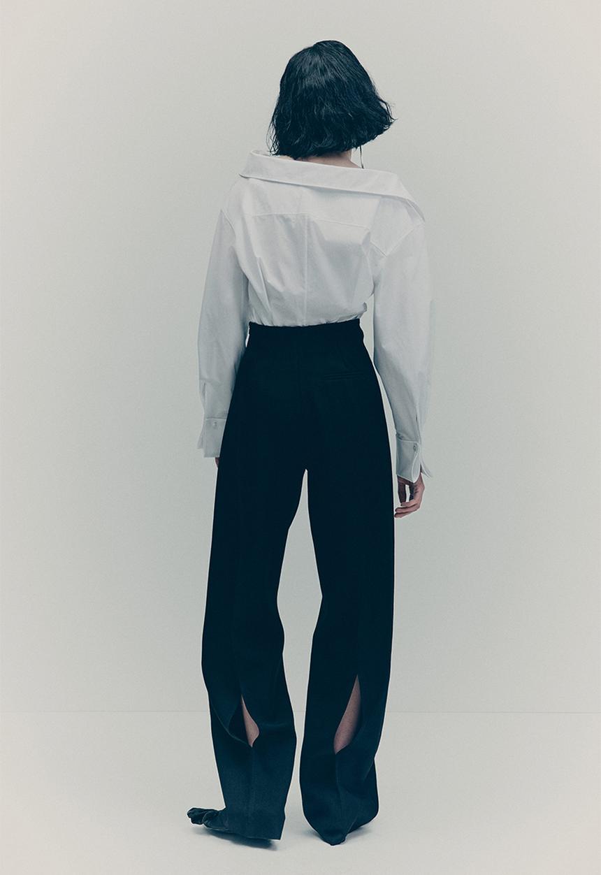H&M - H&M Studio: Fitted cotton shirt - white