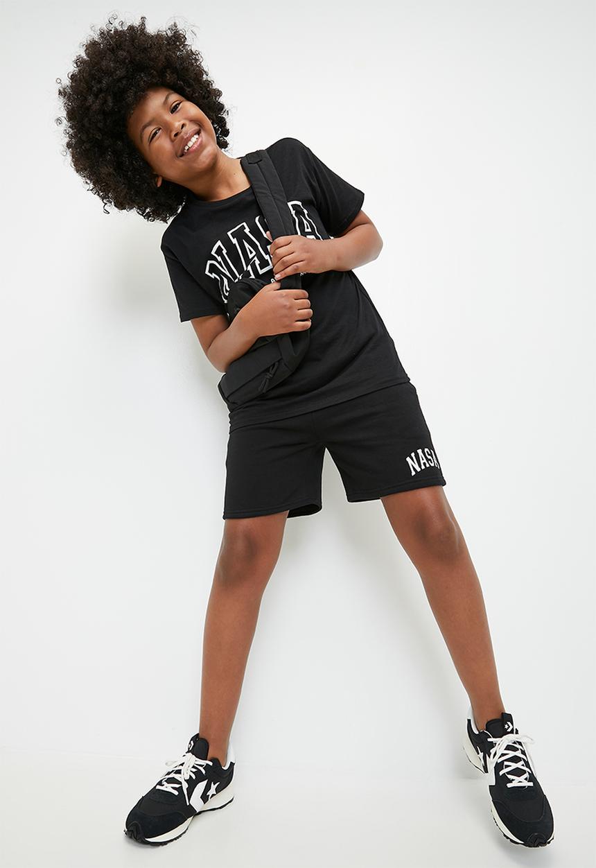Pop Candy - Nasa shorts - black & white
