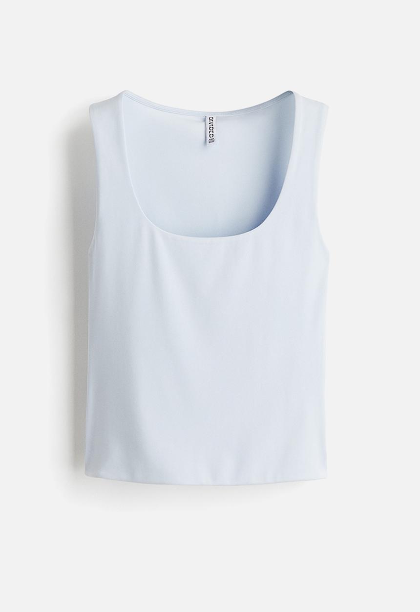 H&M - Microfibre vest top - light blue 