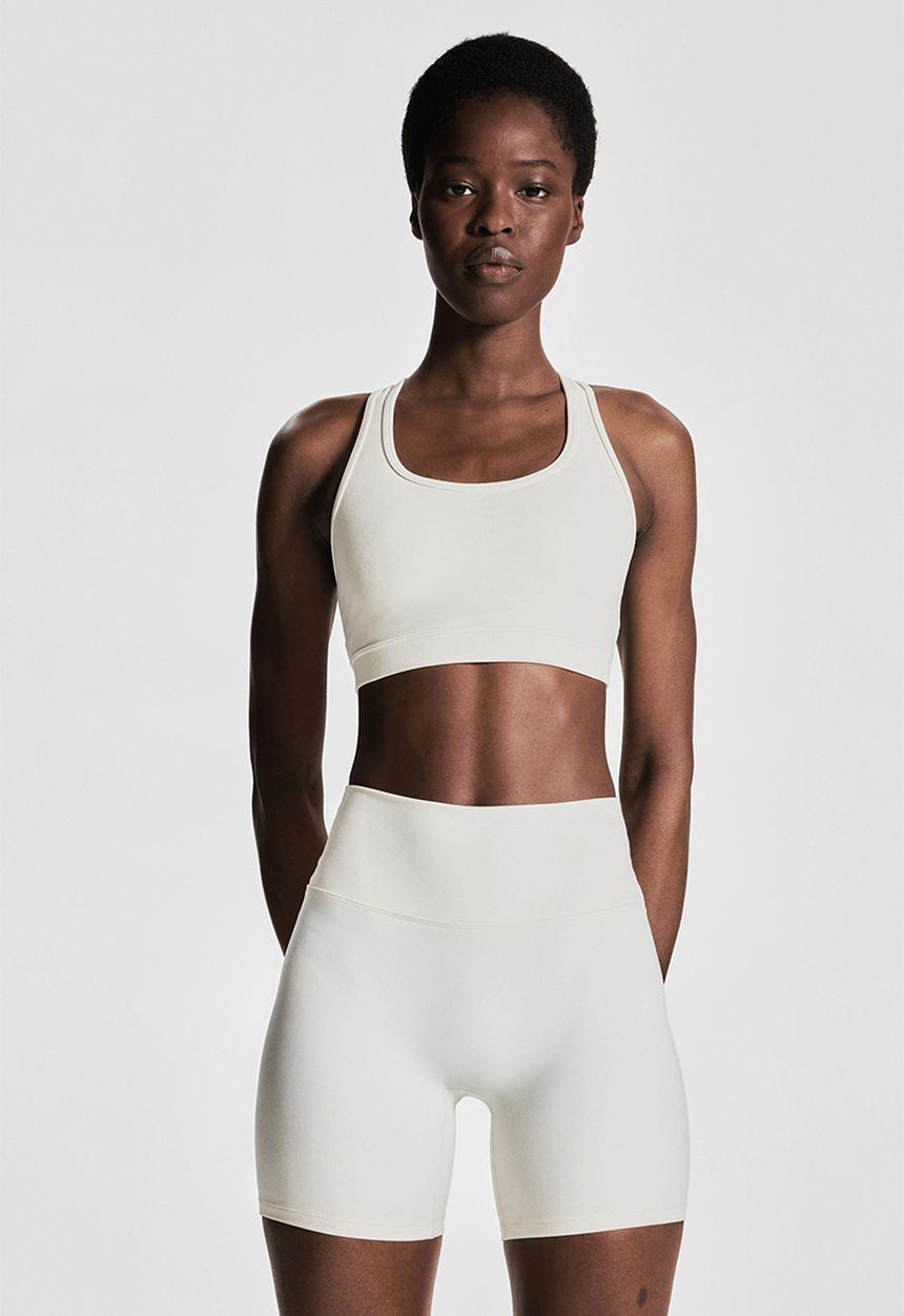 H&M - Sports cycling shorts with softmove™ - white
