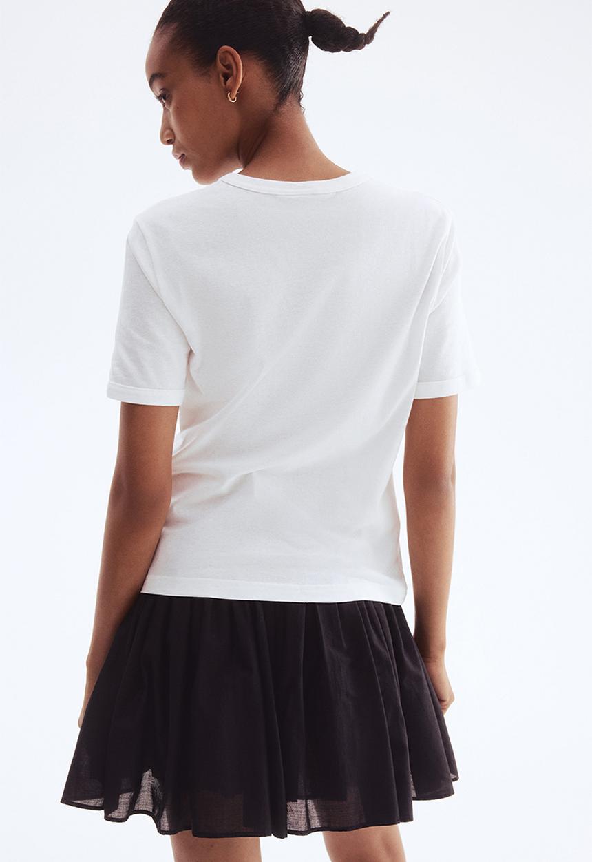 H&M - Print-motif T-shirt - white/new york