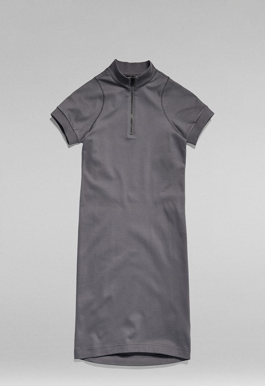 G-STAR - Cycling Ultra Slim Dress s\s Wmn - Granite