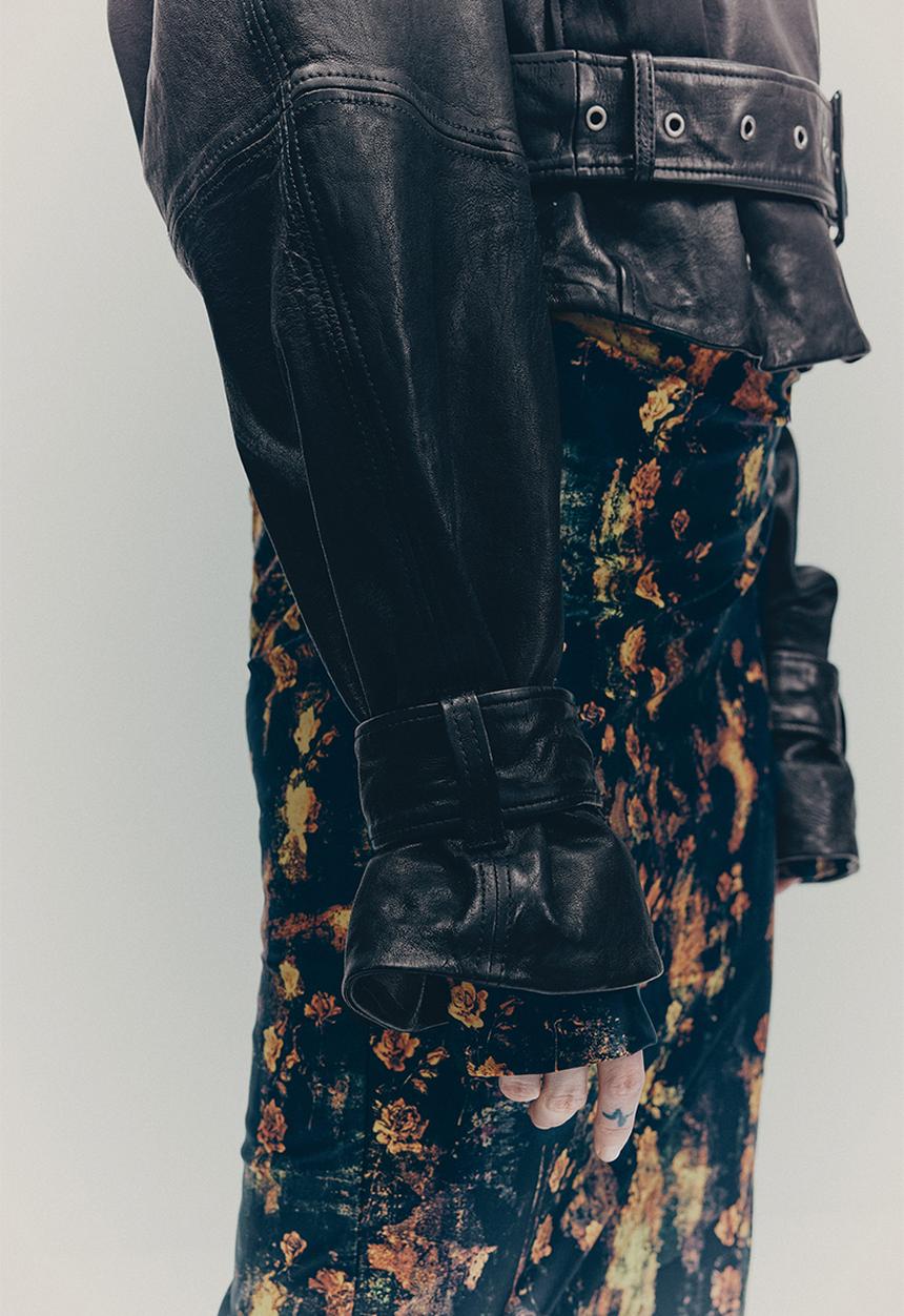 H&M - H&M Studio: Leather jacket - black