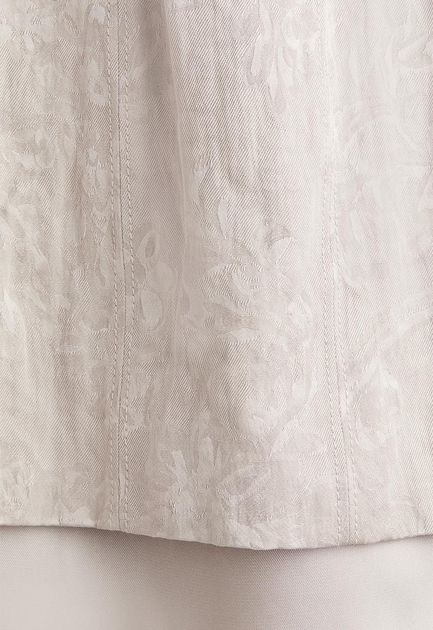 H&M - H&M Studio: Jacquard-weave dress - light greige 