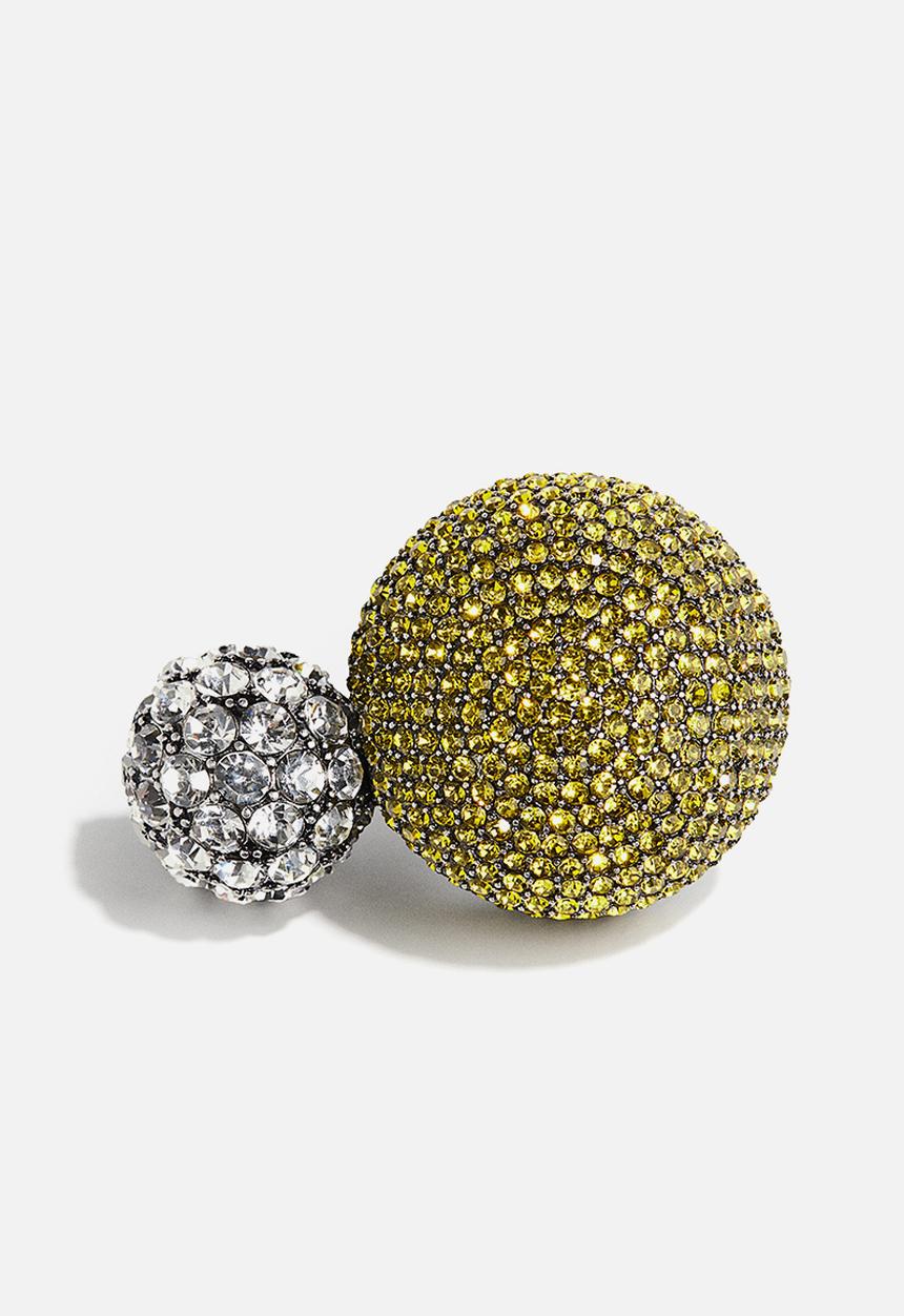 H&M - H&M Studio: Rhinestone statement ring - silver-coloured