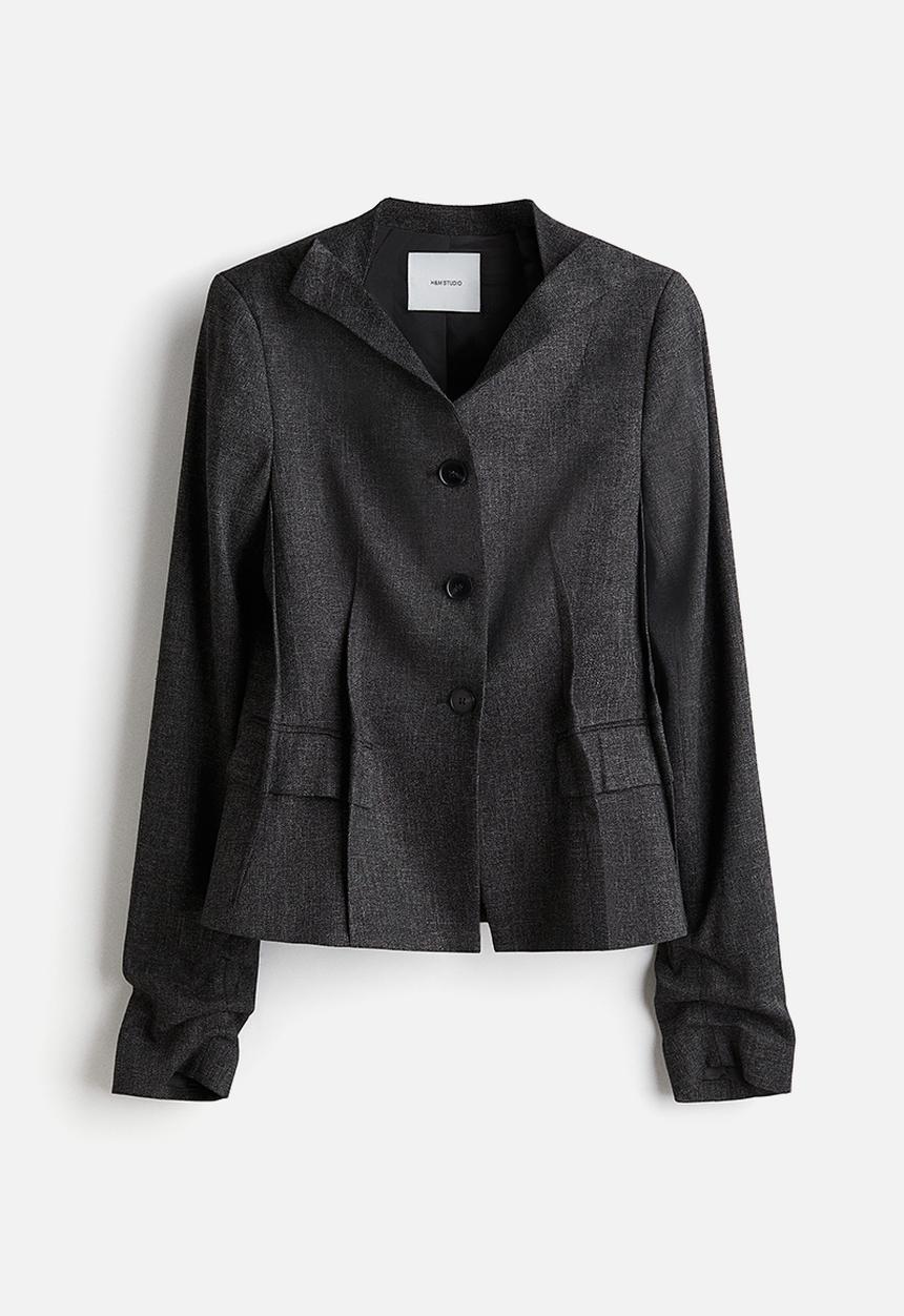 H&M - H&M Studio: Wool-blend blazer - grey