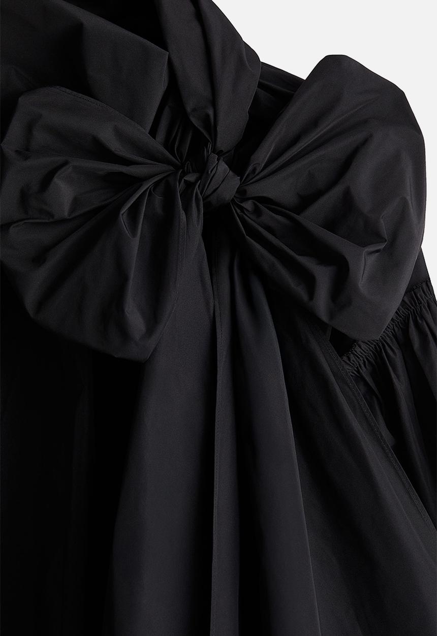 H&M - H&M Studio: Bow-detail blouse - black