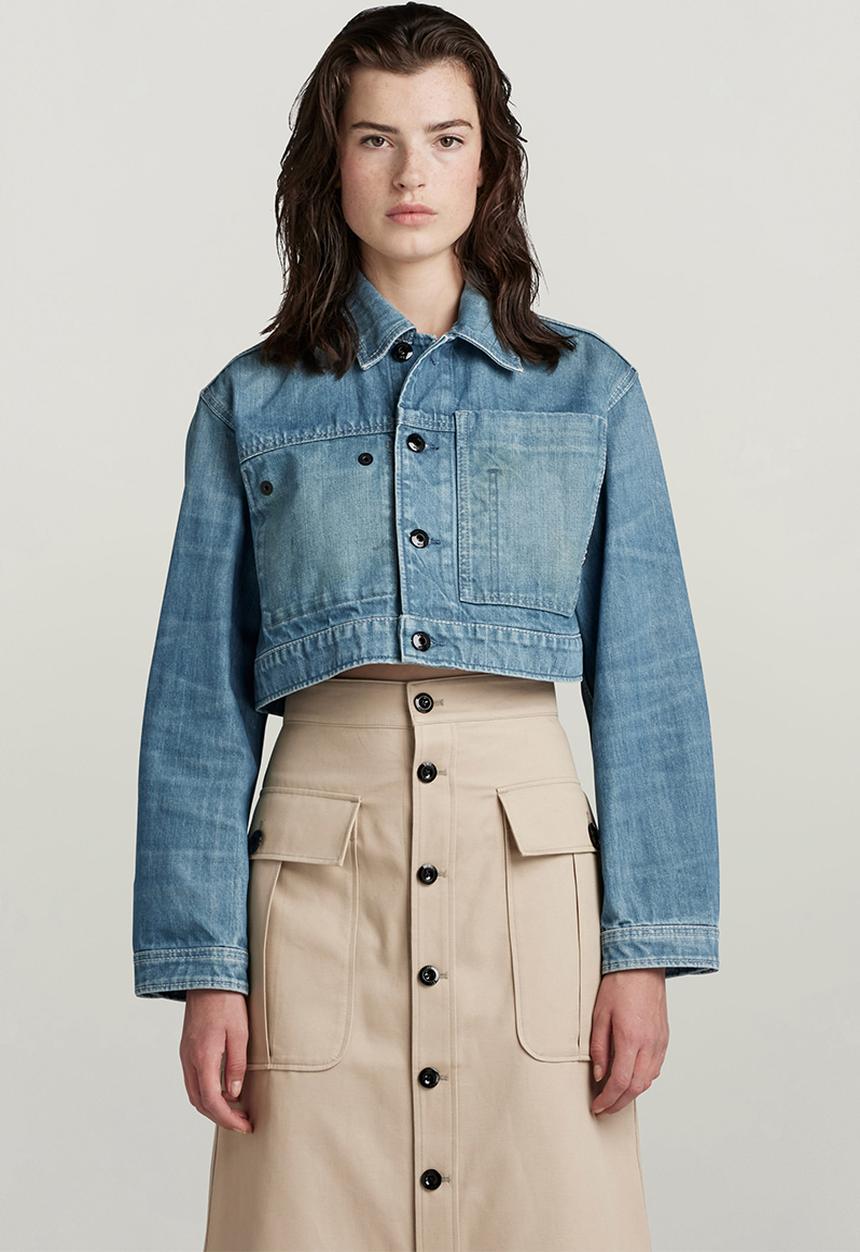 G-STAR - Cropped Denim Jacket Wmn - Antique faded moonlit ocean