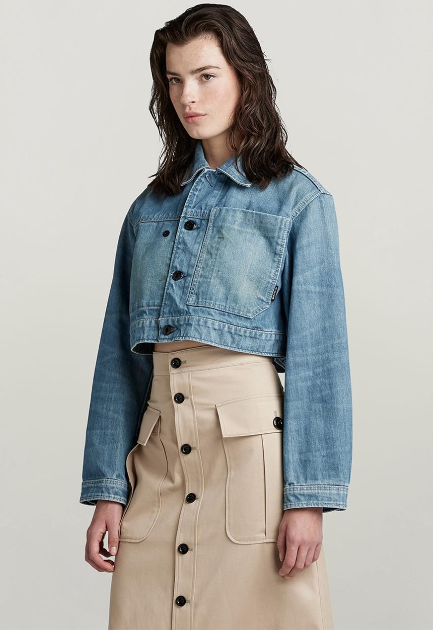 G-STAR - Cropped Denim Jacket Wmn - Antique faded moonlit ocean