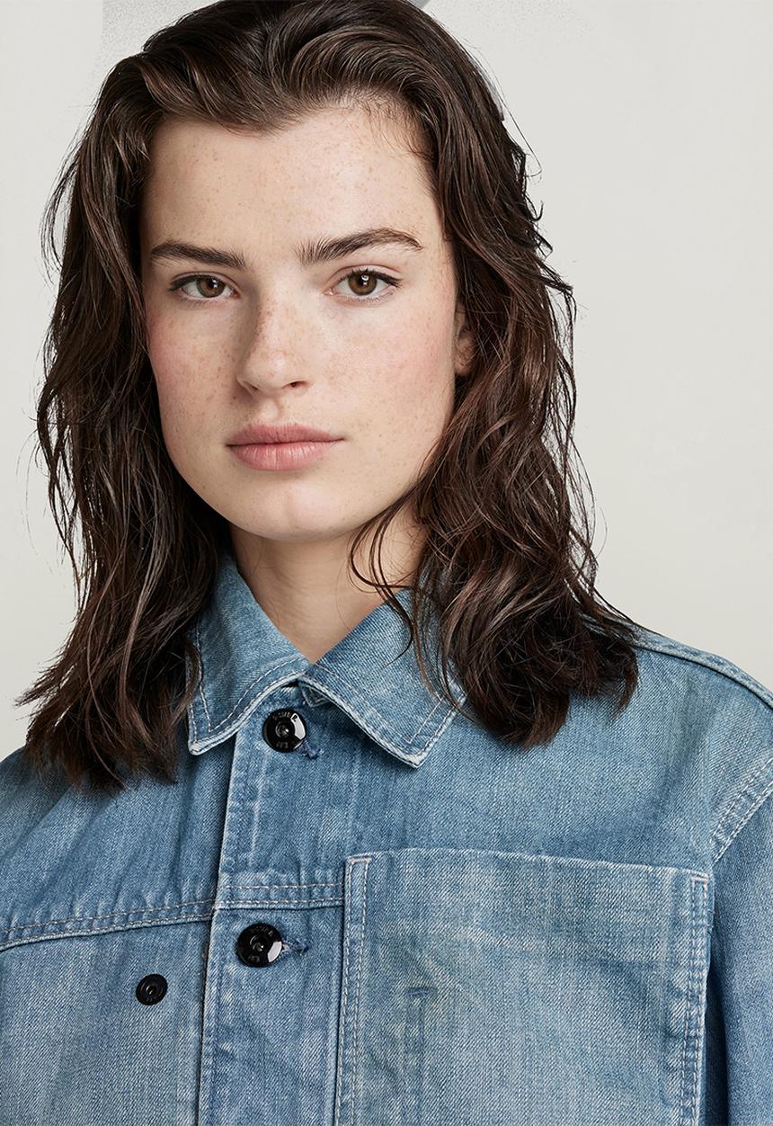 G-STAR - Cropped Denim Jacket Wmn - Antique faded moonlit ocean