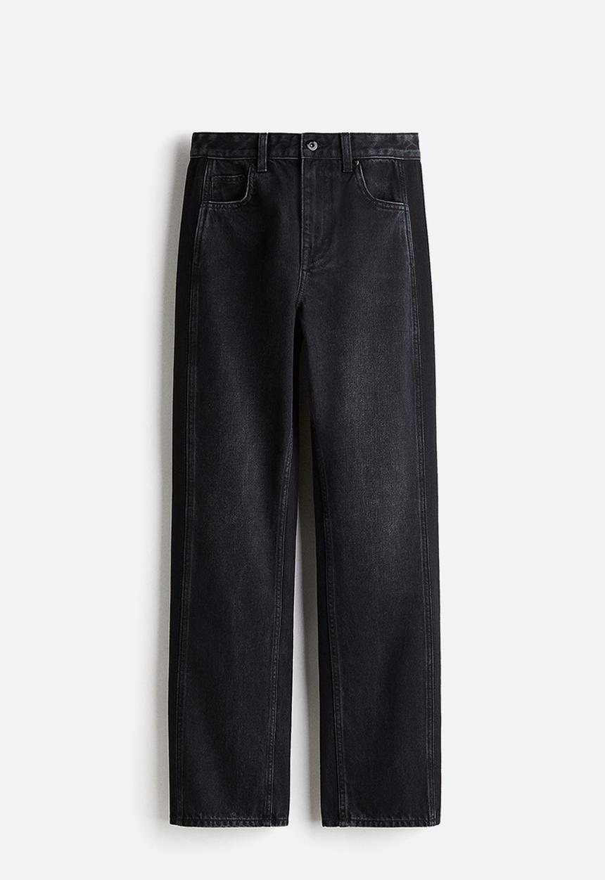 H&M - H&M Studio: Straight-leg jeans - black