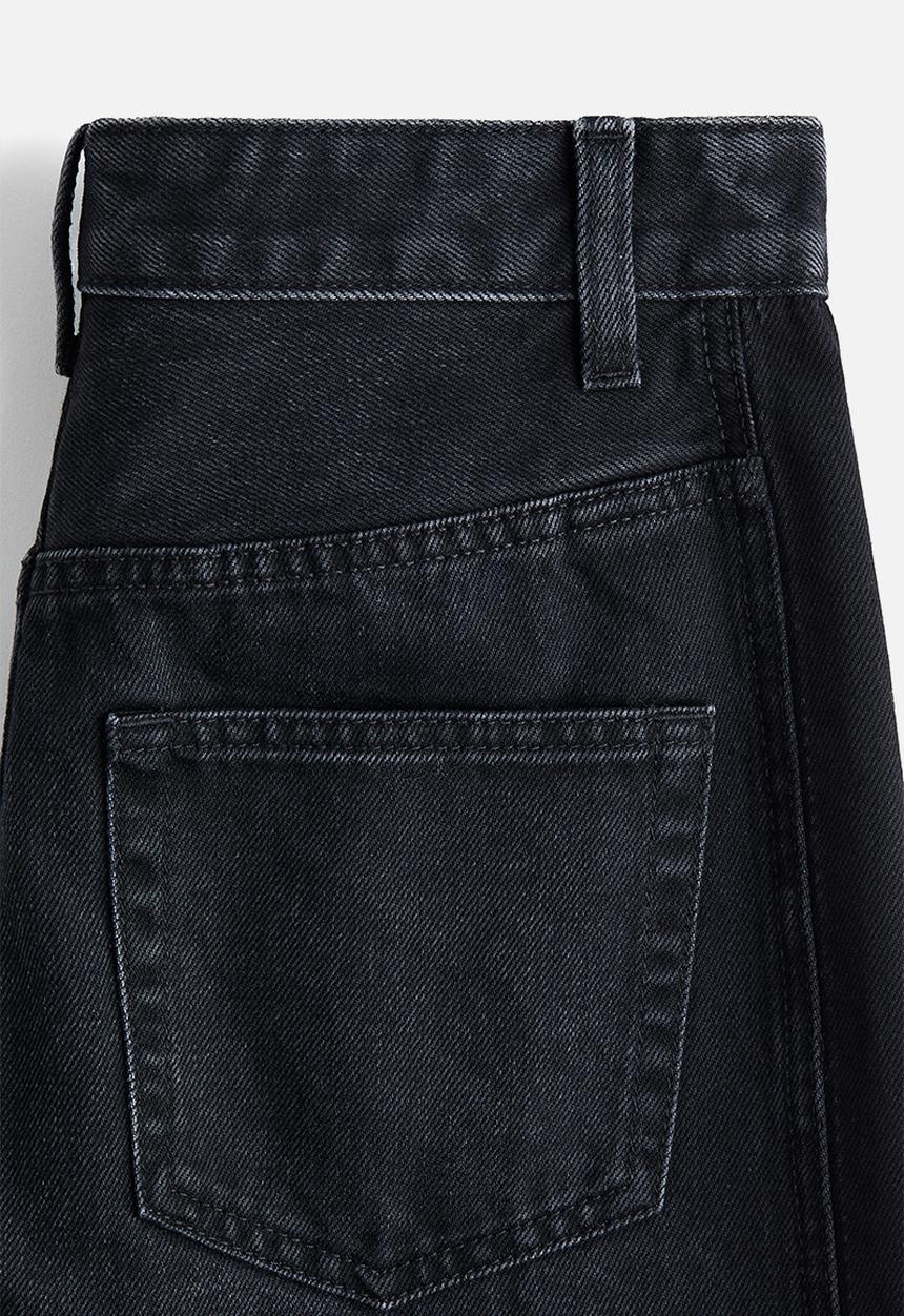 H&M - H&M Studio: Straight-leg jeans - black
