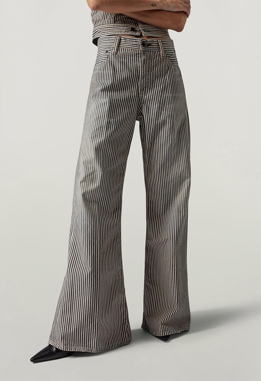 G-STAR - E Patti Loose Jeans Wmn - Sun Faded Shima Stripe Destroyed