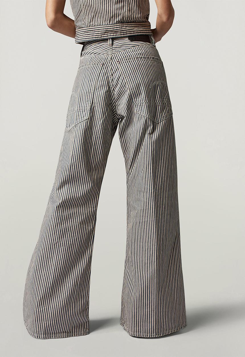 G-STAR - E Patti Loose Jeans Wmn - Sun Faded Shima Stripe Destroyed