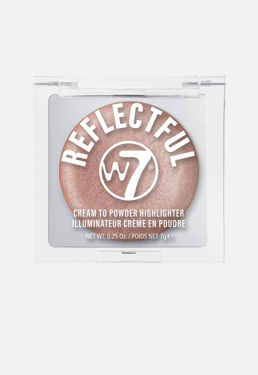W7 Cosmetics - Reflectful Cream to Powder Highlighter - Pink Spring