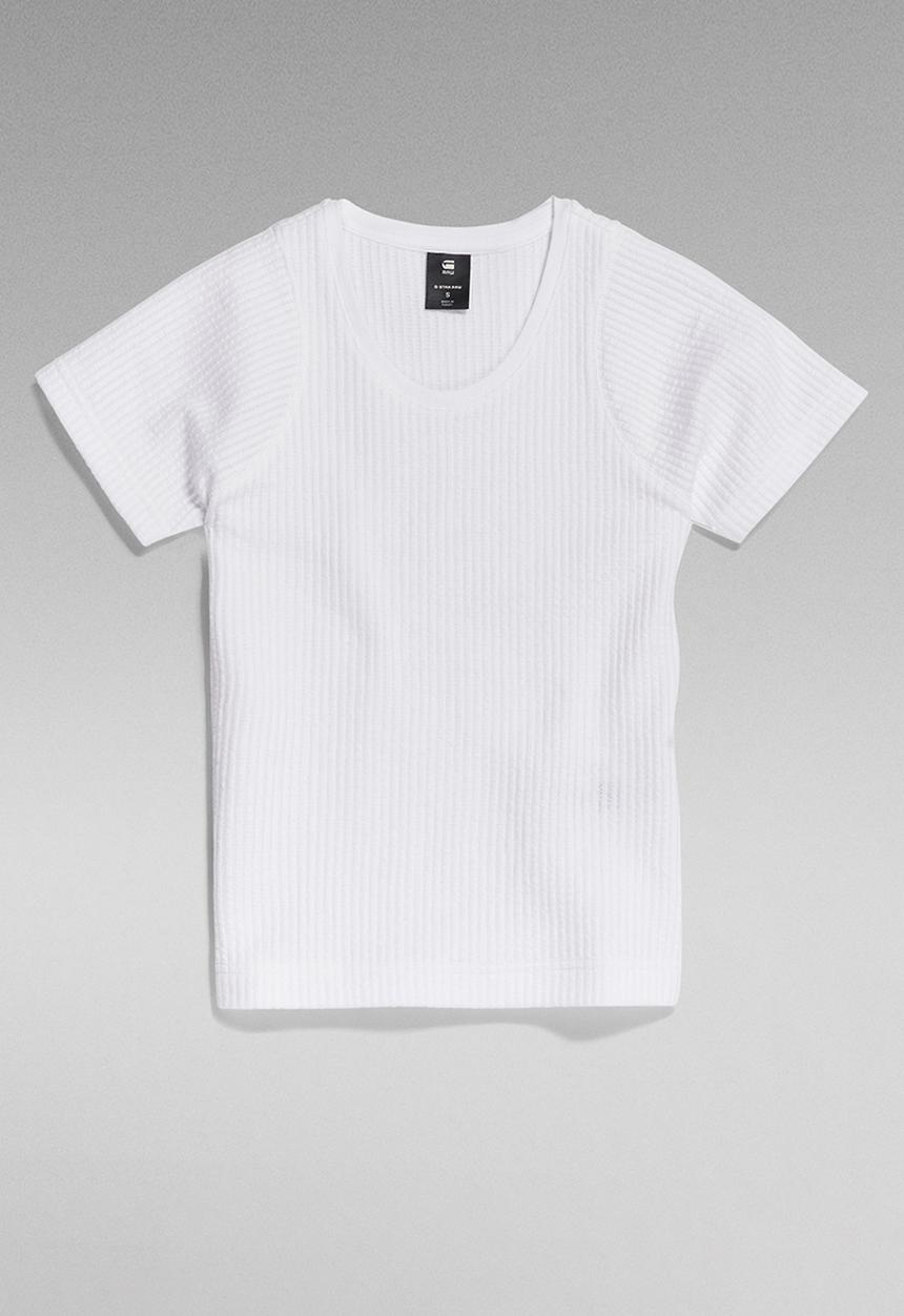 G-STAR - Deep Scoop Ultra Slim Top Wmn - White