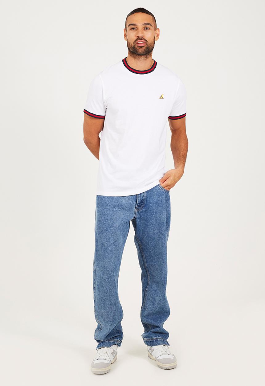 Brave Soul - Crew Neck T-shirt  - Optic White