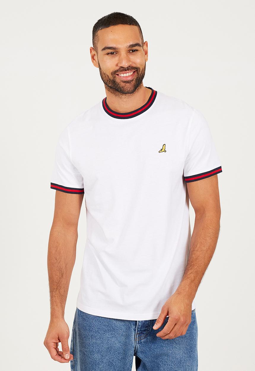 Brave Soul - Crew Neck T-shirt  - Optic White