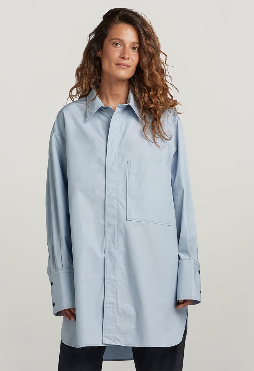 G-STAR - Oversized Boyfriend Shirt Wmn - Faze Blue