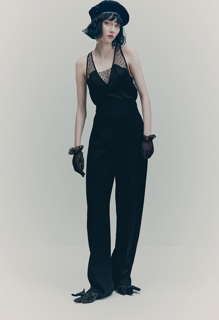 H&M - H&M Studio: Mesh vest top - black