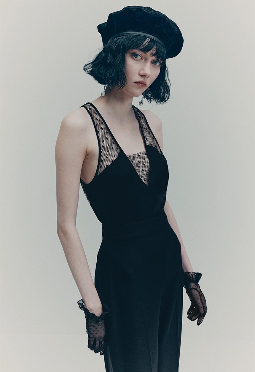H&M - H&M Studio: Mesh vest top - black
