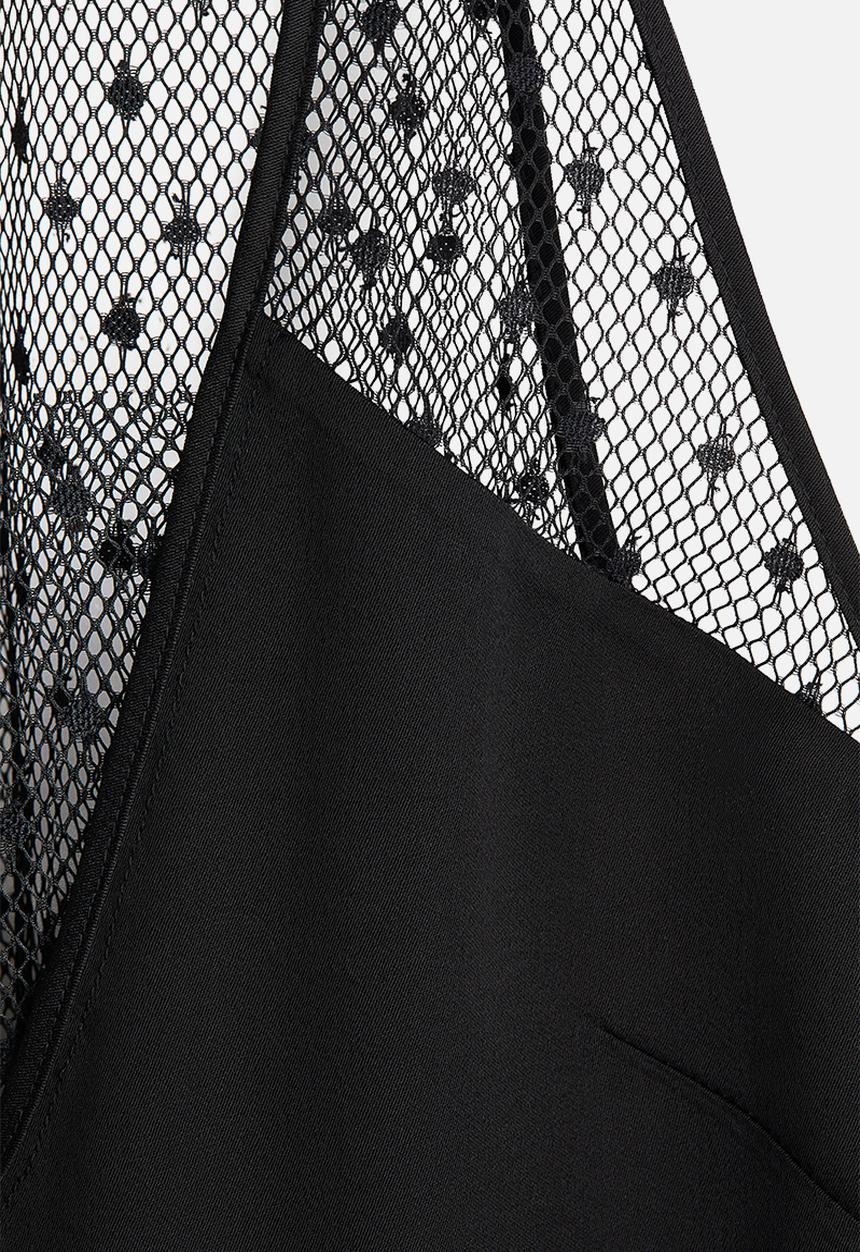 H&M - H&M Studio: Mesh vest top - black