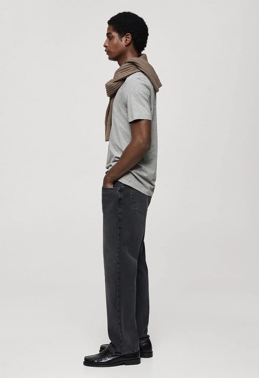 MANGO - Camiseta Chelsea - Medium Gray