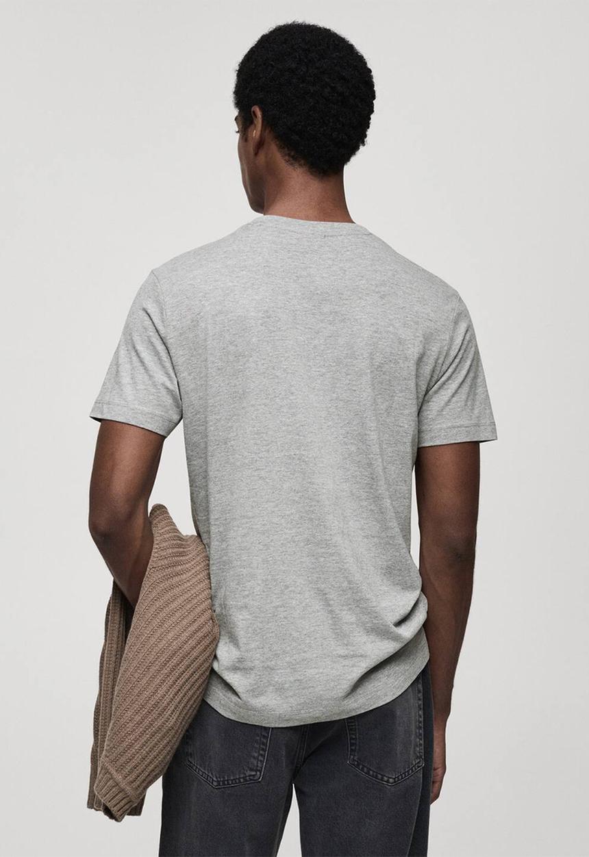 MANGO - Camiseta Chelsea - Medium Gray