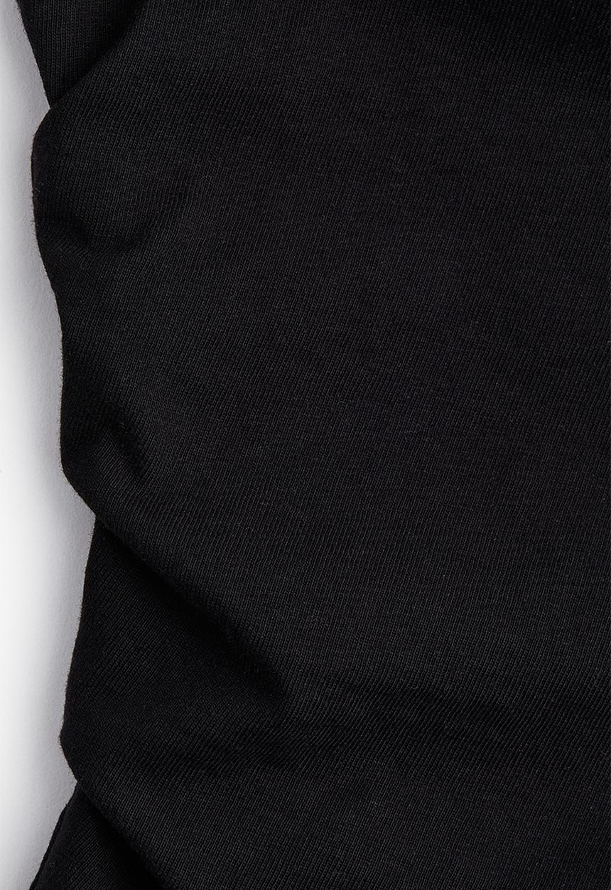 H&M - H&M Studio: Draped T-shirt - black