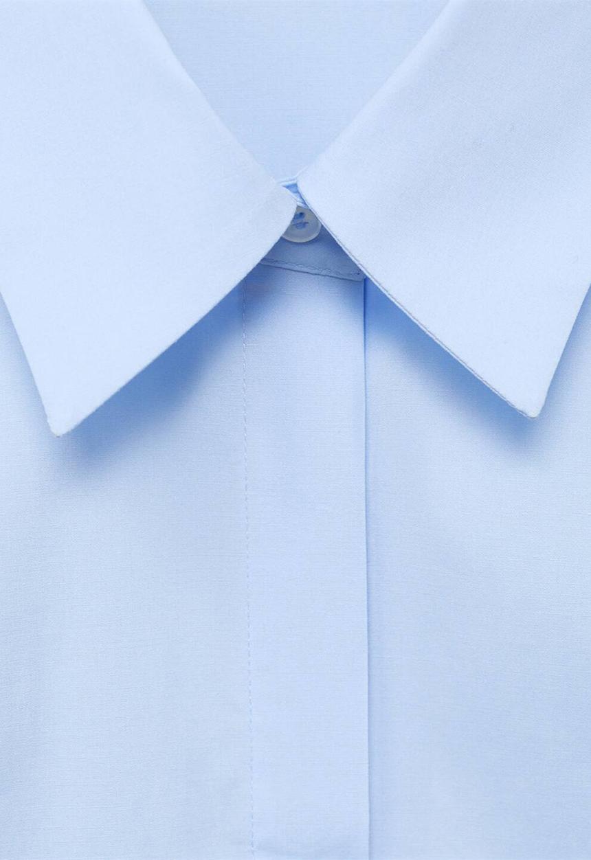 MANGO - Plus size Shirt Sofia - Mid-Blue