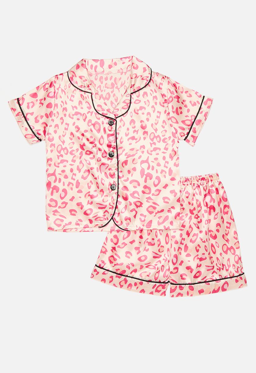 Pop Candy - Leopard print pj set - multi