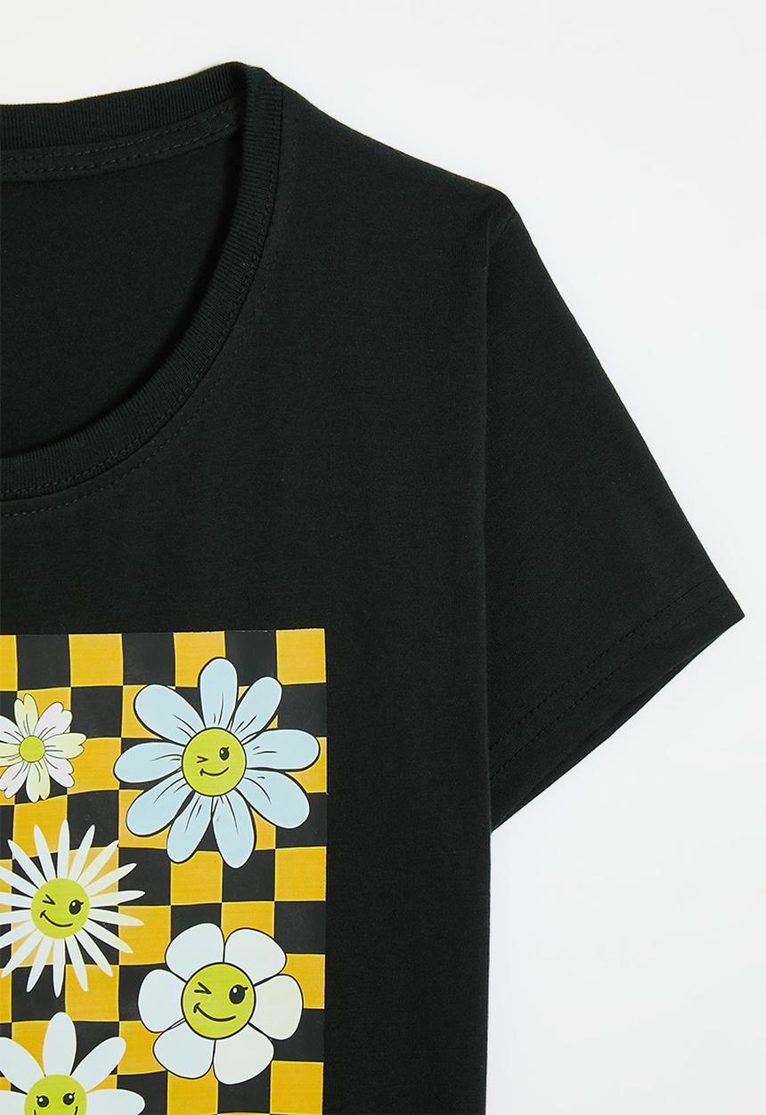 Pop Candy - Printed tee - black
