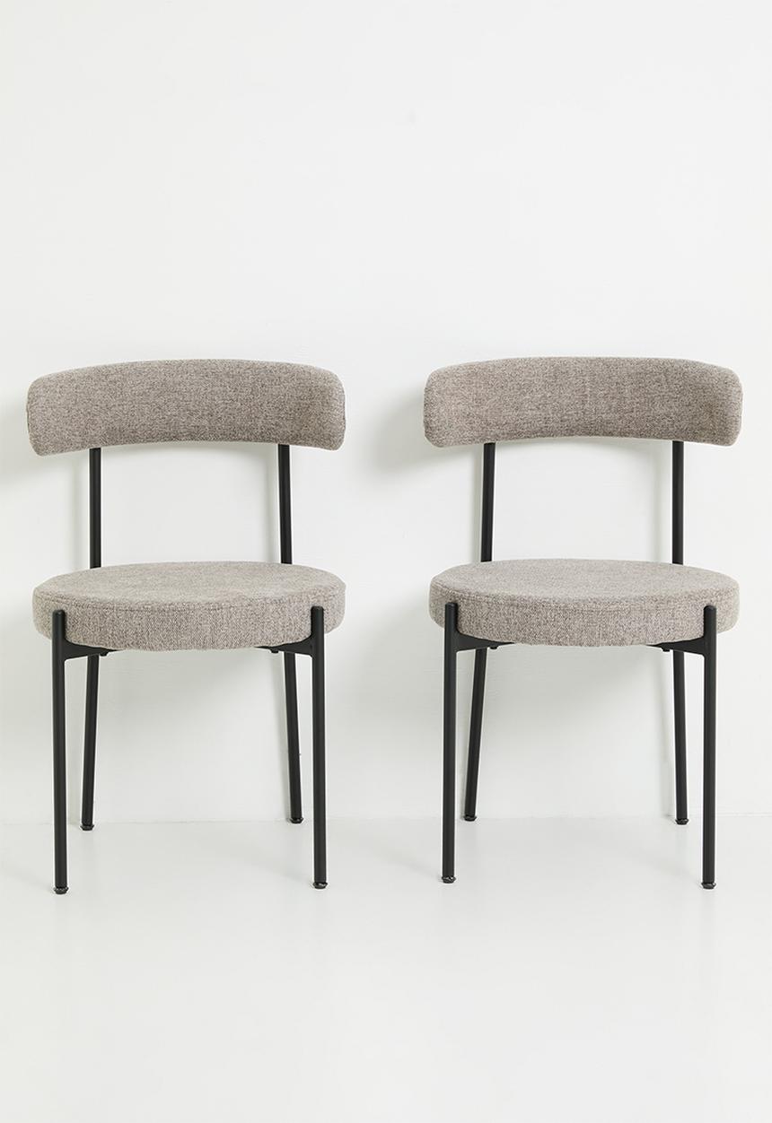 Sixth Floor - Emery dining chair set of 2 - natural