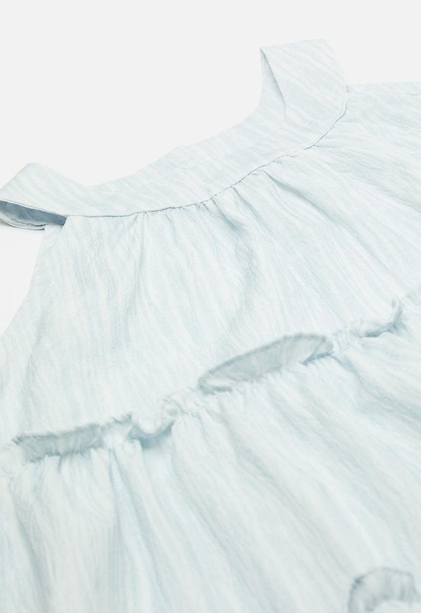 Pop Candy - Sleeveless dress & hat se t- blue