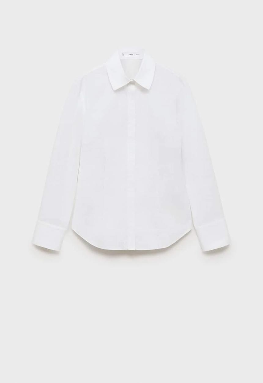 MANGO - Plus size Shirt Sofia - White