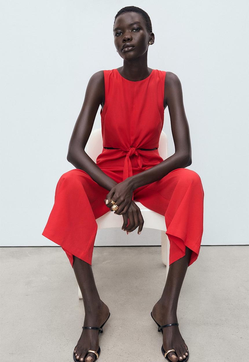 MANGO - Jumpsuit Lana - Red