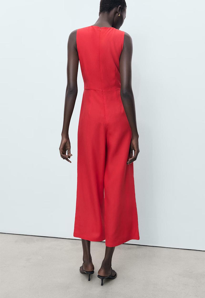 MANGO - Jumpsuit Lana - Red