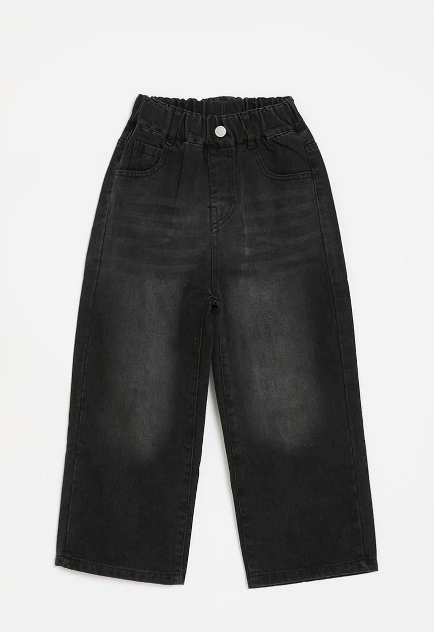 Pop Candy - Wide leg denim jeans - black