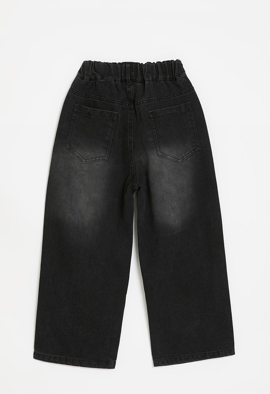 Pop Candy - Wide leg denim jeans - black