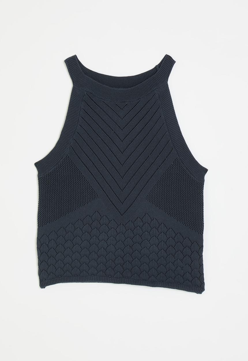 Pop Candy - Knit tank-style top - midnight blue