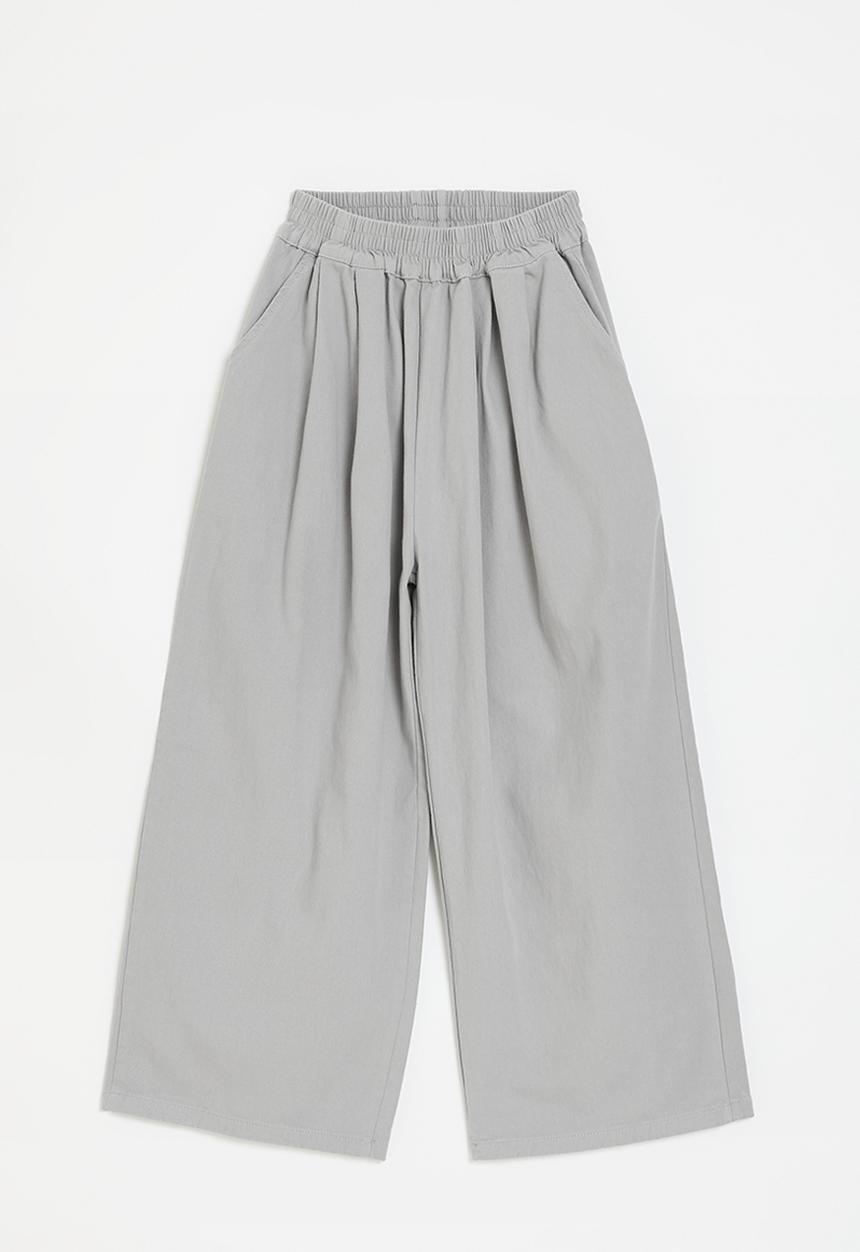 Pop Candy - Wide leg co-ord pants - grey