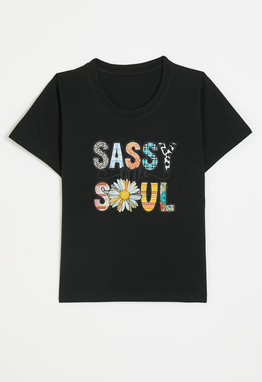 Pop Candy - Printed tee - black