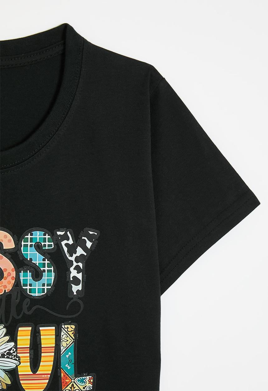 Pop Candy - Printed tee - black