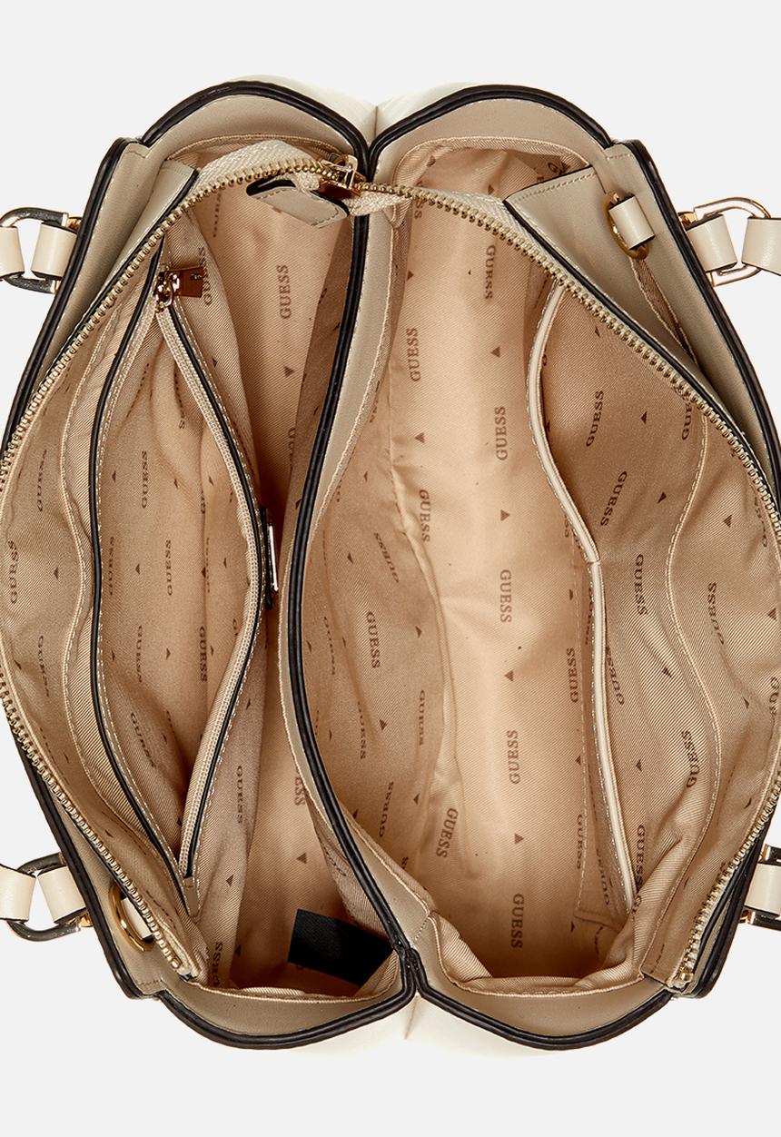 GUESS - Daryna Ii 2 Comp Satchel Bag - Bone